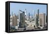 Elevated View of the Modern City Skyline and Central Business District-Gavin-Framed Stretched Canvas