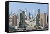 Elevated View of the Modern City Skyline and Central Business District-Gavin-Framed Stretched Canvas