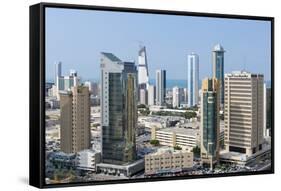 Elevated View of the Modern City Skyline and Central Business District-Gavin-Framed Stretched Canvas