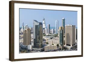 Elevated View of the Modern City Skyline and Central Business District-Gavin-Framed Photographic Print