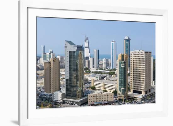 Elevated View of the Modern City Skyline and Central Business District-Gavin-Framed Photographic Print