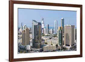 Elevated View of the Modern City Skyline and Central Business District-Gavin-Framed Photographic Print