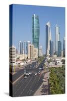 Elevated View of the Modern City Skyline and Central Business District-Gavin-Stretched Canvas