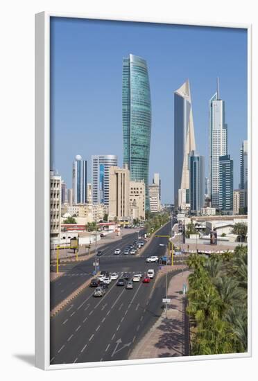 Elevated View of the Modern City Skyline and Central Business District-Gavin-Framed Photographic Print