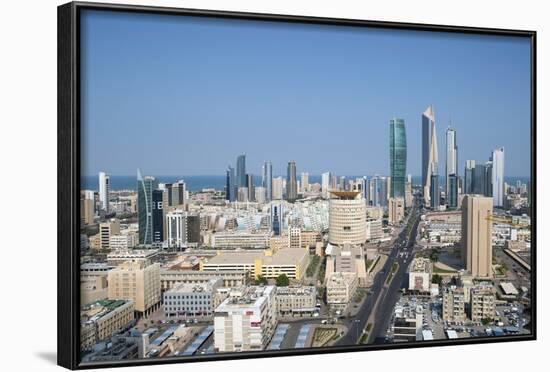 Elevated View of the Modern City Skyline and Central Business District-Gavin-Framed Photographic Print