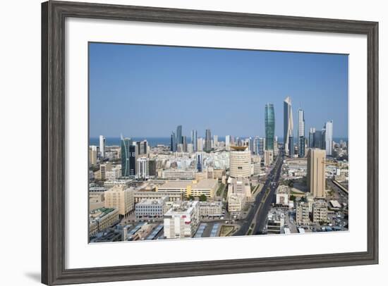 Elevated View of the Modern City Skyline and Central Business District-Gavin-Framed Photographic Print