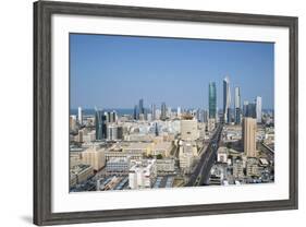 Elevated View of the Modern City Skyline and Central Business District-Gavin-Framed Photographic Print