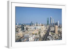 Elevated View of the Modern City Skyline and Central Business District-Gavin-Framed Photographic Print