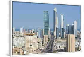 Elevated View of the Modern City Skyline and Central Business District-Gavin-Framed Photographic Print