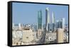 Elevated View of the Modern City Skyline and Central Business District-Gavin-Framed Stretched Canvas