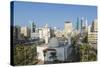 Elevated View of the Modern City Skyline and Central Business District-Gavin-Stretched Canvas