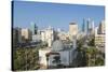 Elevated View of the Modern City Skyline and Central Business District-Gavin-Stretched Canvas