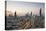 Elevated View of the Modern City Skyline and Central Business District-Gavin-Stretched Canvas