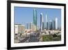 Elevated View of the Modern City Skyline and Central Business District-Gavin-Framed Photographic Print