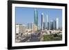 Elevated View of the Modern City Skyline and Central Business District-Gavin-Framed Photographic Print