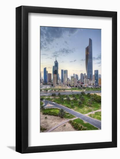 Elevated View of the Modern City Skyline and Central Business District-Gavin-Framed Photographic Print