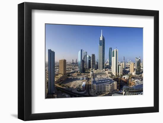 Elevated View of the Modern City Skyline and Central Business District-Gavin-Framed Photographic Print