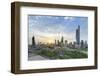 Elevated View of the Modern City Skyline and Central Business District-Gavin-Framed Photographic Print