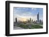 Elevated View of the Modern City Skyline and Central Business District-Gavin-Framed Photographic Print