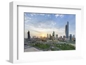 Elevated View of the Modern City Skyline and Central Business District-Gavin-Framed Photographic Print