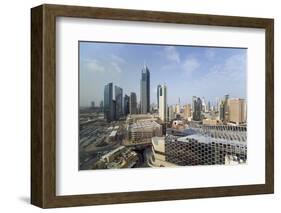 Elevated View of the Modern City Skyline and Central Business District-Gavin-Framed Photographic Print