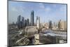 Elevated View of the Modern City Skyline and Central Business District-Gavin-Mounted Photographic Print