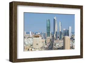 Elevated View of the Modern City Skyline and Central Business District-Gavin-Framed Photographic Print