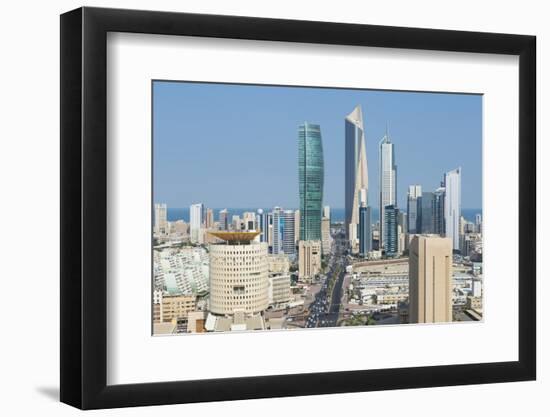 Elevated View of the Modern City Skyline and Central Business District-Gavin-Framed Photographic Print