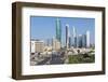 Elevated View of the Modern City Skyline and Central Business District-Gavin-Framed Photographic Print