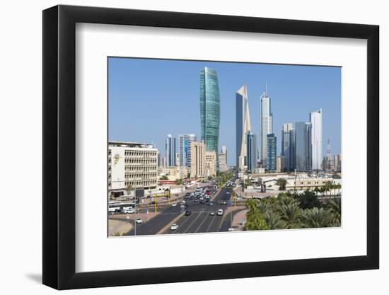 Elevated View of the Modern City Skyline and Central Business District-Gavin-Framed Photographic Print