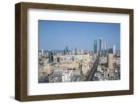 Elevated View of the Modern City Skyline and Central Business District-Gavin-Framed Photographic Print