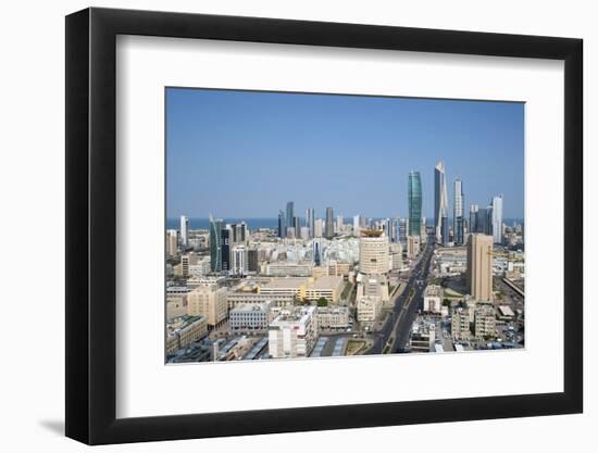 Elevated View of the Modern City Skyline and Central Business District-Gavin-Framed Photographic Print