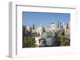 Elevated View of the Modern City Skyline and Central Business District-Gavin-Framed Photographic Print