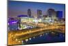 Elevated View of the Modern Mediacity Uk Complex at Salford Quays in Manchester, England-Chris Hepburn-Mounted Photographic Print