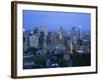 Elevated View of the Montreal City Skyline, Montreal, Quebec, Canada, North America-Gavin Hellier-Framed Photographic Print