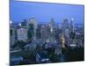 Elevated View of the Montreal City Skyline, Montreal, Quebec, Canada, North America-Gavin Hellier-Mounted Photographic Print