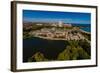 Elevated view of the Museum of Science and Industry, Chicago, Illinois, USA-null-Framed Photographic Print