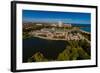Elevated view of the Museum of Science and Industry, Chicago, Illinois, USA-null-Framed Photographic Print