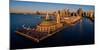 Elevated view of the Navy Pier, Chicago, Illinois, USA-null-Mounted Photographic Print