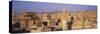 Elevated View of the Old City of Sanaa, UNESCO World Heritage Site, Yemen, Middle East-Bruno Morandi-Stretched Canvas