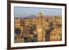 Elevated View of the Old City of Sanaa, UNESCO World Heritage Site, Yemen, Middle East-Bruno Morandi-Framed Photographic Print