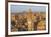 Elevated View of the Old City of Sanaa, UNESCO World Heritage Site, Yemen, Middle East-Bruno Morandi-Framed Photographic Print