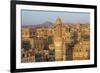 Elevated View of the Old City of Sanaa, UNESCO World Heritage Site, Yemen, Middle East-Bruno Morandi-Framed Photographic Print