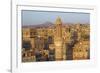 Elevated View of the Old City of Sanaa, UNESCO World Heritage Site, Yemen, Middle East-Bruno Morandi-Framed Photographic Print