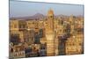 Elevated View of the Old City of Sanaa, UNESCO World Heritage Site, Yemen, Middle East-Bruno Morandi-Mounted Photographic Print