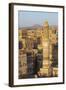 Elevated View of the Old City of Sanaa, UNESCO World Heritage Site, Yemen, Middle East-Bruno Morandi-Framed Photographic Print