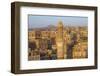 Elevated View of the Old City of Sanaa, UNESCO World Heritage Site, Yemen, Middle East-Bruno Morandi-Framed Photographic Print