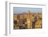 Elevated View of the Old City of Sanaa, UNESCO World Heritage Site, Yemen, Middle East-Bruno Morandi-Framed Photographic Print