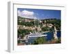 Elevated View of the Old Town and Harbour, Cavtat, Dubrovnik Riviera, Dalmatia, Croatia-Gavin Hellier-Framed Photographic Print
