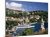 Elevated View of the Old Town and Harbour, Cavtat, Dubrovnik Riviera, Dalmatia, Croatia-Gavin Hellier-Mounted Photographic Print